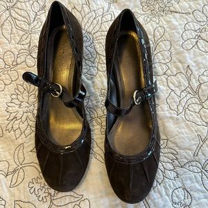Franco Sarto 7.5 Brown Mary Jane’s